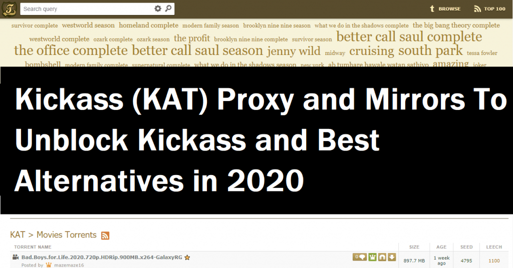 kickass proxy and mirrors